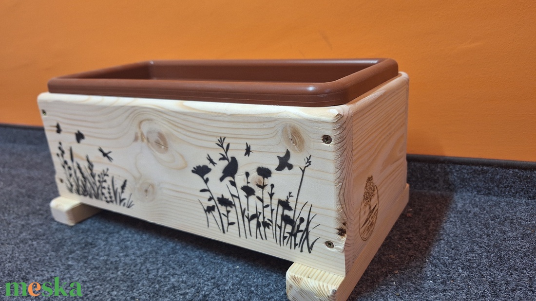 Virágmintás balkon tartó - otthon & életmód - ház & kert - virágláda, balkonláda - Meska.hu