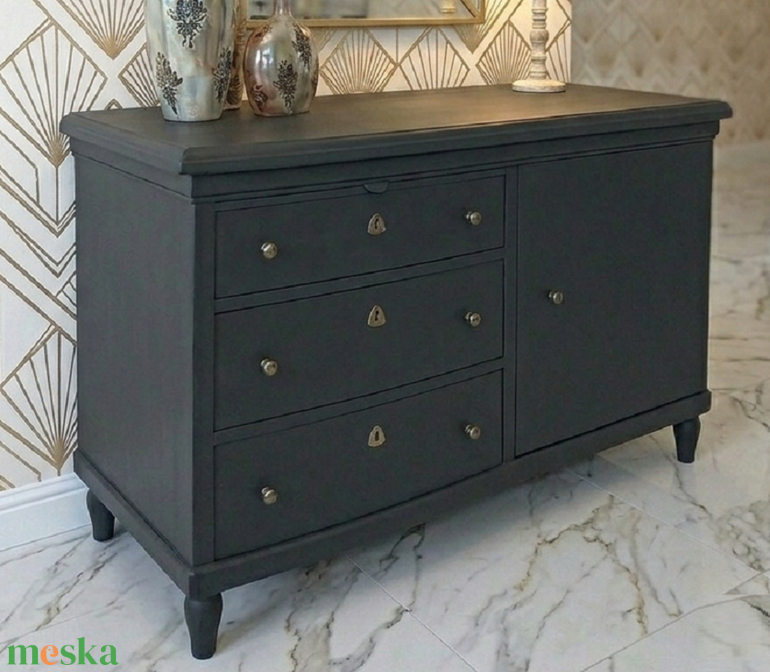 Vintage neobarokk tálalószekrény, komód glamour stílusban anno 1910 - otthon & életmód - bútor - komód - Meska.hu