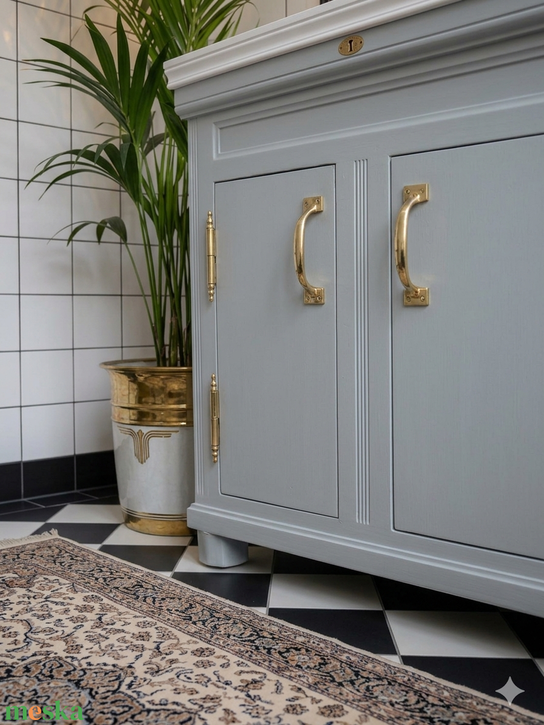 Vintage szecessziós jégszekrény/mosdószekrény anno 1905 - otthon & életmód - fürdőszoba - fürdőszobai tároló - Meska.hu