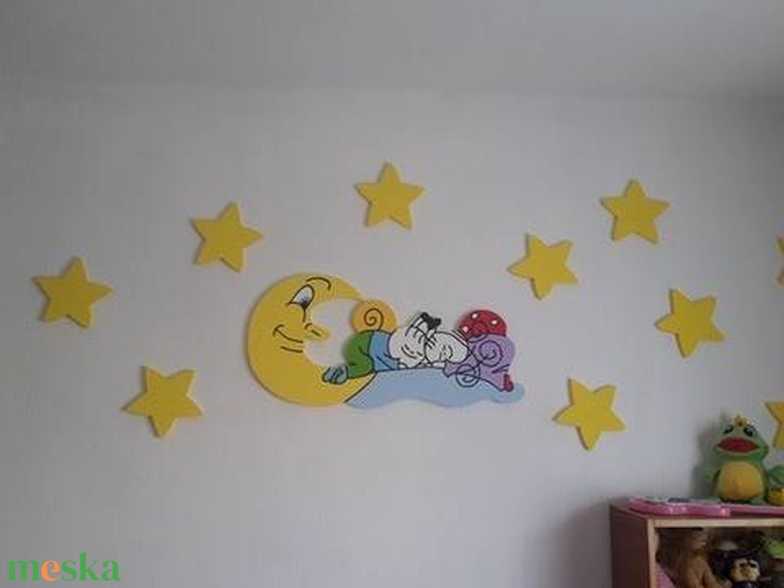 Gyerekszoba babaszoba fali dekoráció az ár tartalmaz egy 100x50cm holdat állatkával plusz 10db 20-25cm csillagot - otthon & életmód - babaszoba, gyerekszoba - babaszoba dekoráció - Meska.hu Gyerekszoba babaszoba fali dekoráció az ár tartalmaz egy 100x50cm holdat állatkával plusz 10db 20-25cm csillagot - otthon & életmód - babaszoba, gyerekszoba - babaszoba dekoráció - Meska.hu