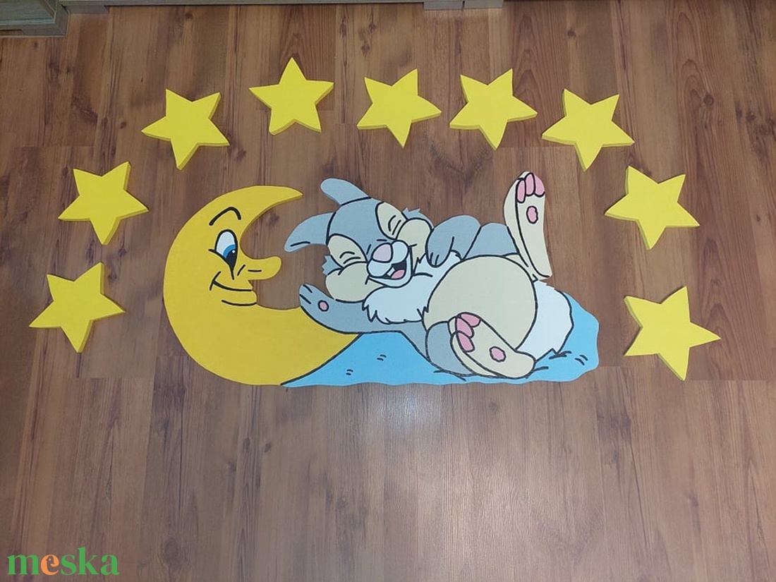 Gyerekszoba babaszoba komplett szett ahogy a képen látod mókás nyuszi a holdon 100x50cm plusz 10 csiillag - otthon & életmód - babaszoba, gyerekszoba - babaszoba dekoráció - Meska.hu Gyerekszoba babaszoba komplett szett ahogy a képen látod mókás nyuszi a holdon 100x50cm plusz 10 csiillag - otthon & életmód - babaszoba, gyerekszoba - babaszoba dekoráció - Meska.hu