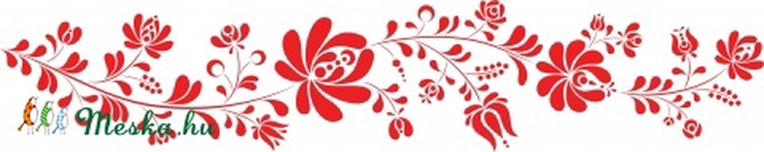 Piros kalocsai minta  falmatrica -  - Meska.hu