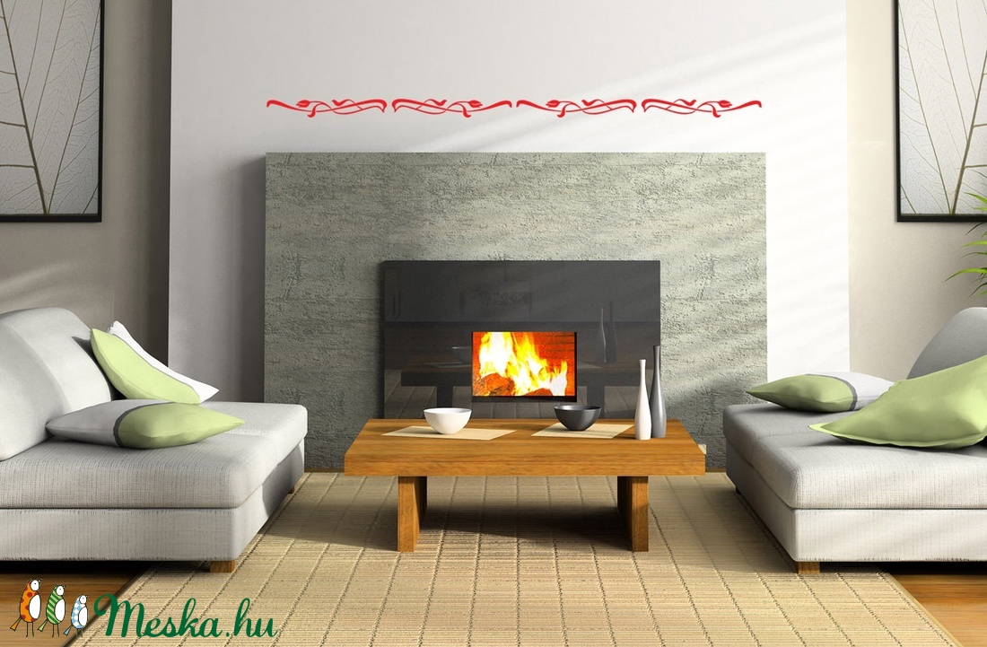 Szecessziós tulipánminták  falmatrica -  - Meska.hu