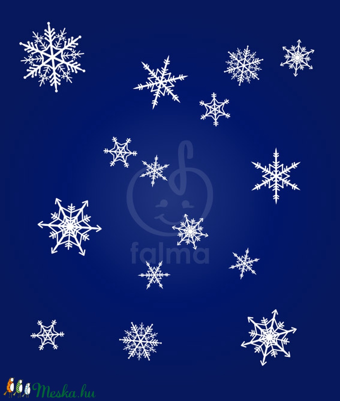 Hópelyhek falmatrica -  - Meska.hu