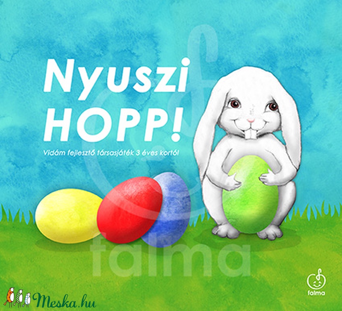 Nyuszis társasjáték óvodás kortól -  - Meska.hu