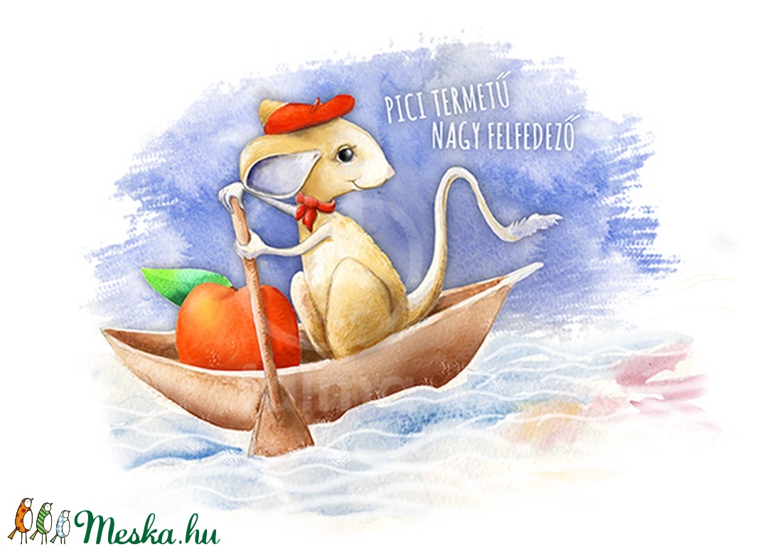 Pici termetű nagy felfedező - illusztráció -  - Meska.hu