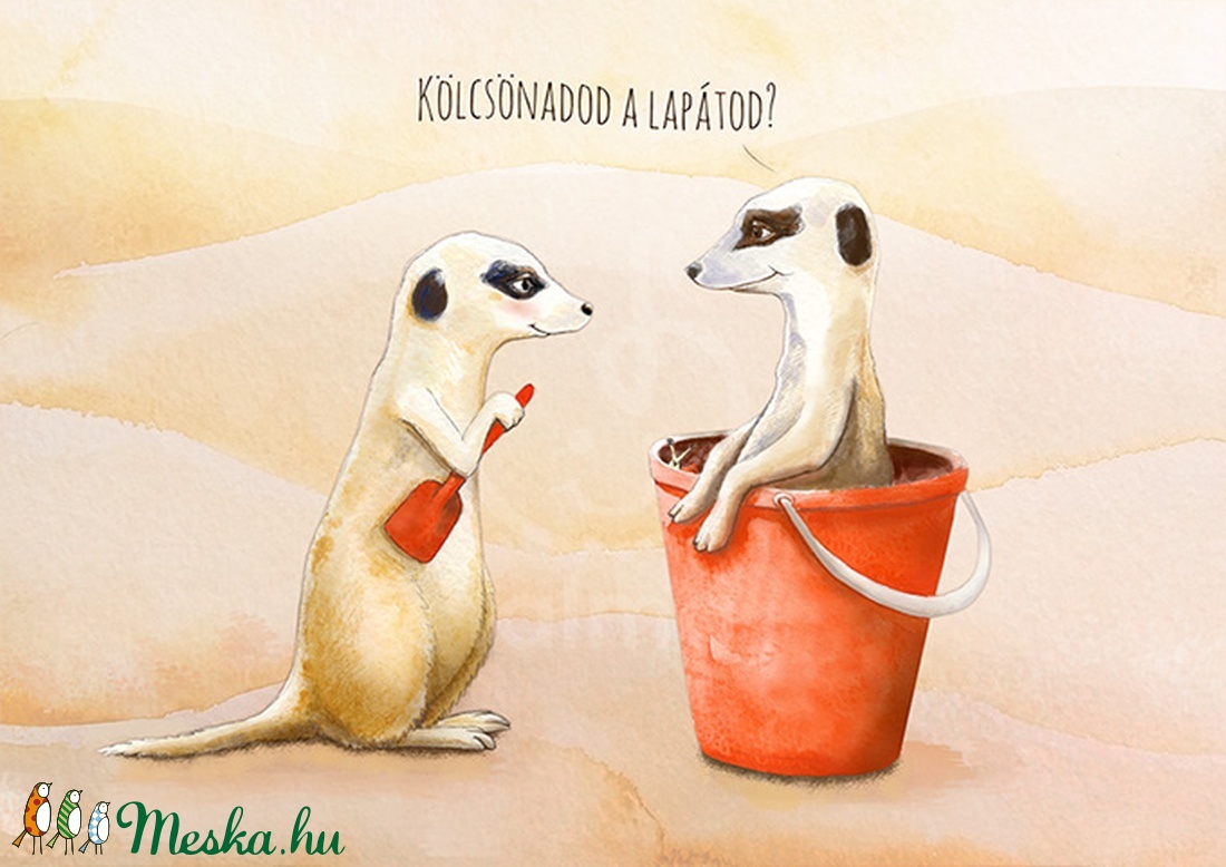 Kölcsönadod a lapátod? - illusztráció -  - Meska.hu