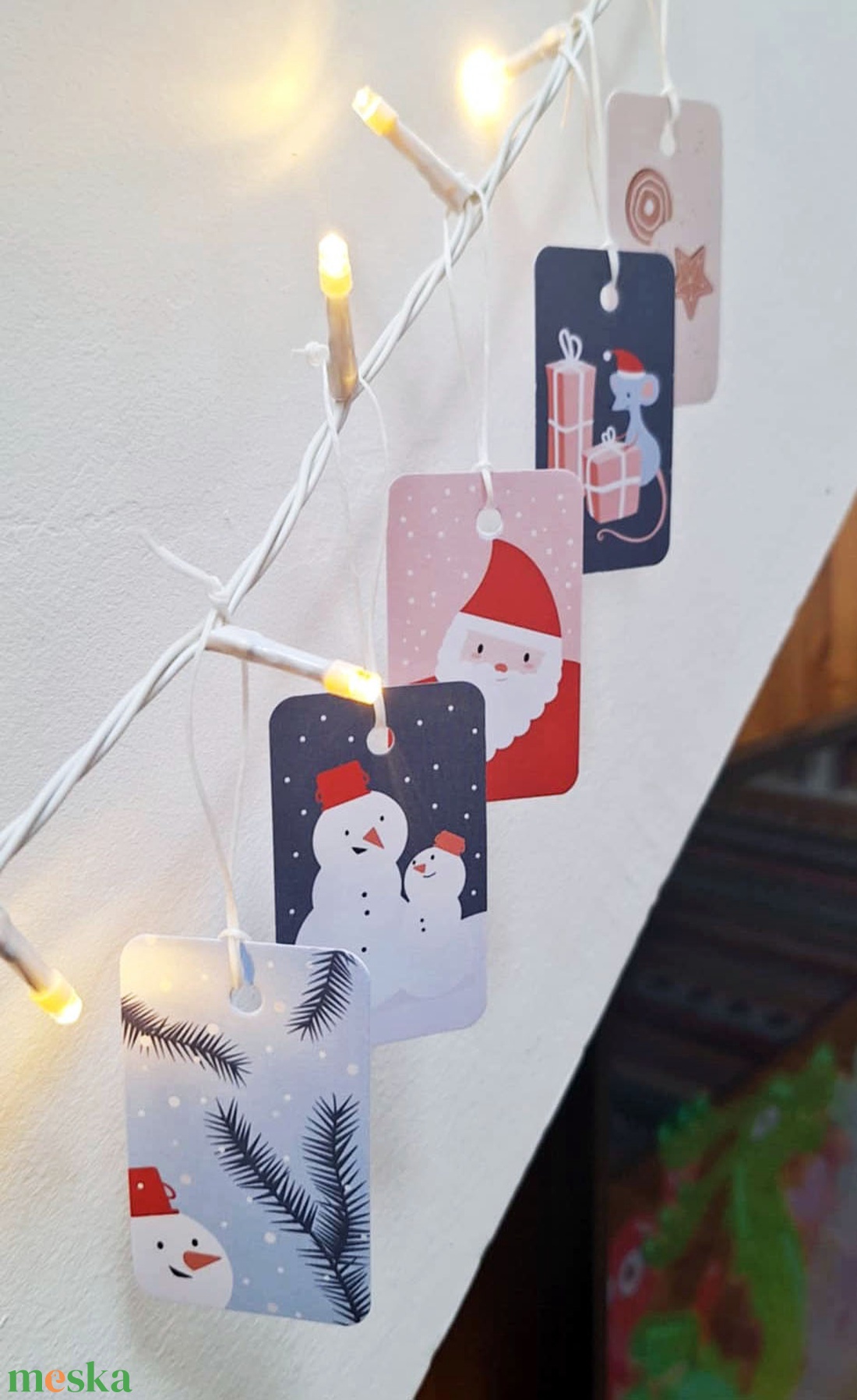 Karácsonyi ajándékkísérő kártyák - karácsony - karácsonyi ajándékozás - karácsonyi képeslap, üdvözlőlap, ajándékkísérő - Meska.hu