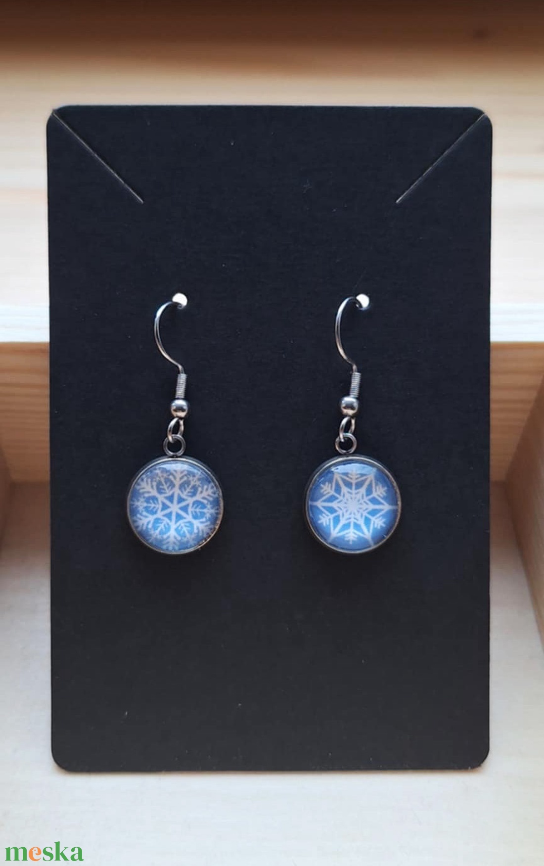 Hópelyhes  fülbevaló - ékszer - fülbevaló - lógó fülbevaló - Meska.hu