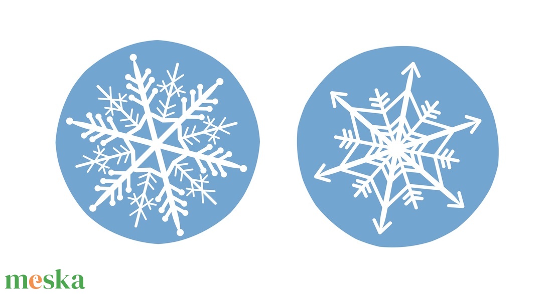 Hópelyhes  fülbevaló - ékszer - fülbevaló - lógó fülbevaló - Meska.hu