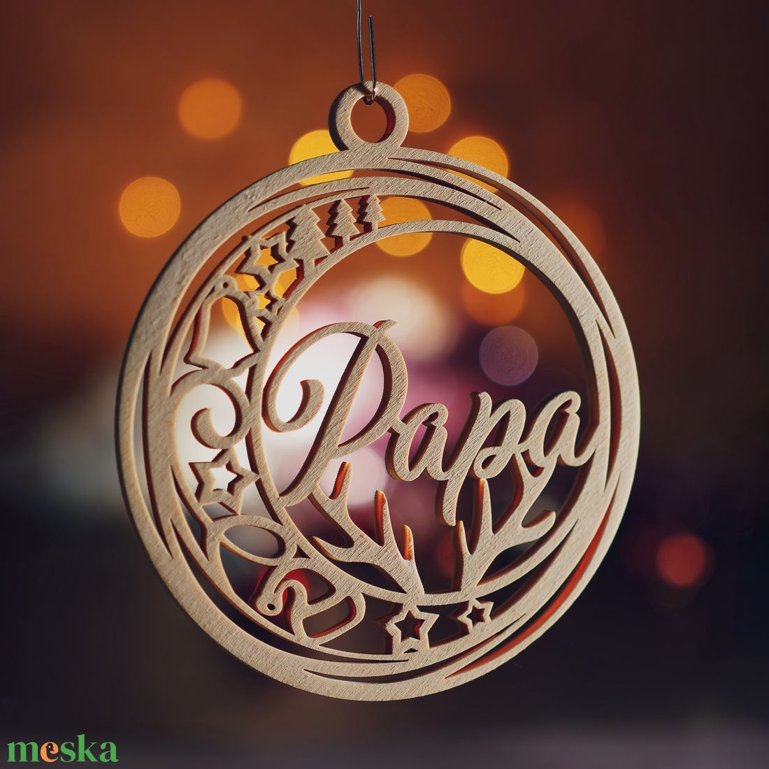 Karácsonyfadísz névre szóló, egyedi fa ajándék - karácsony - karácsonyi lakásdekoráció - karácsonyfadíszek - Meska.hu