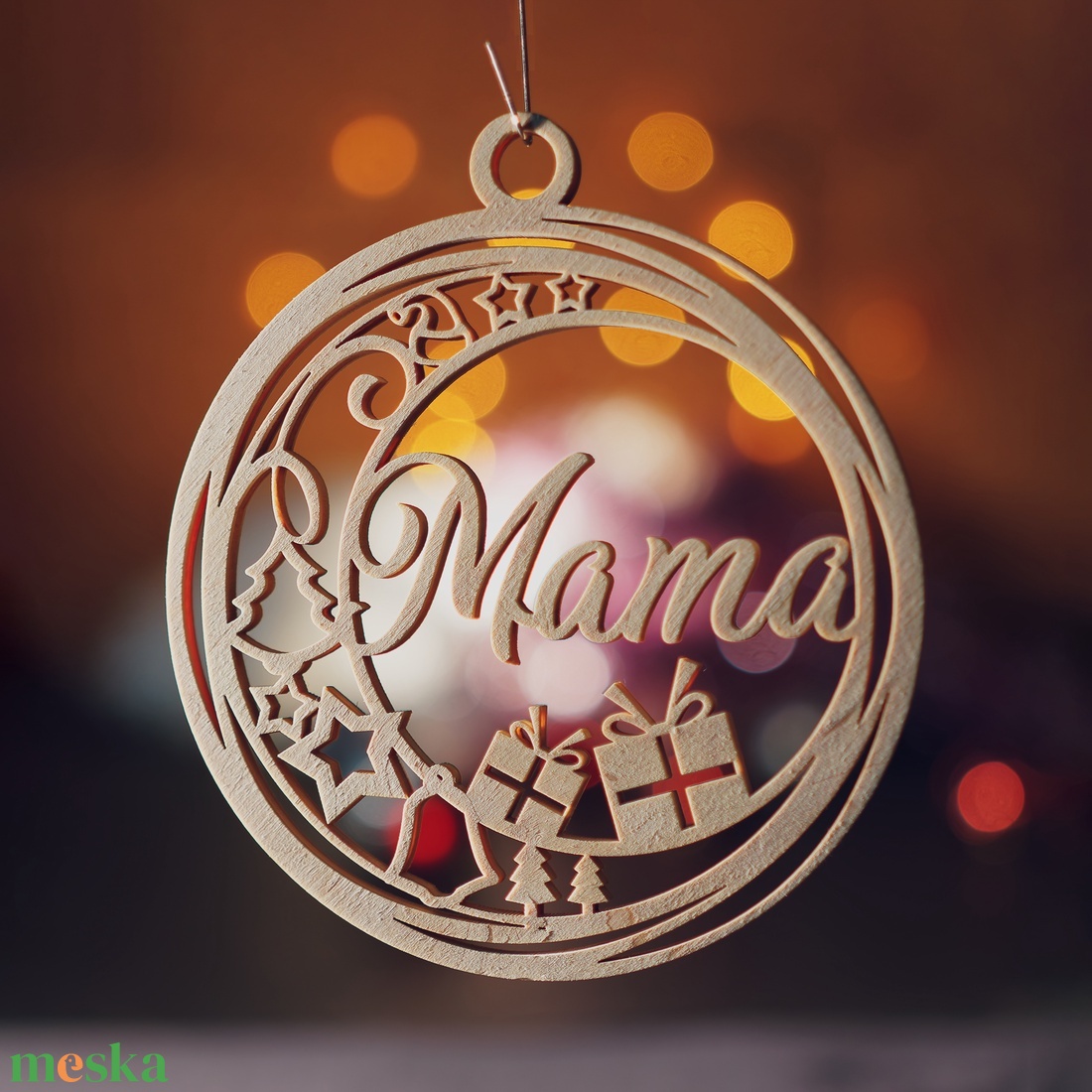 Karácsonyfadísz névre szóló, egyedi fa ajándék - karácsony - karácsonyi lakásdekoráció - karácsonyfadíszek - Meska.hu