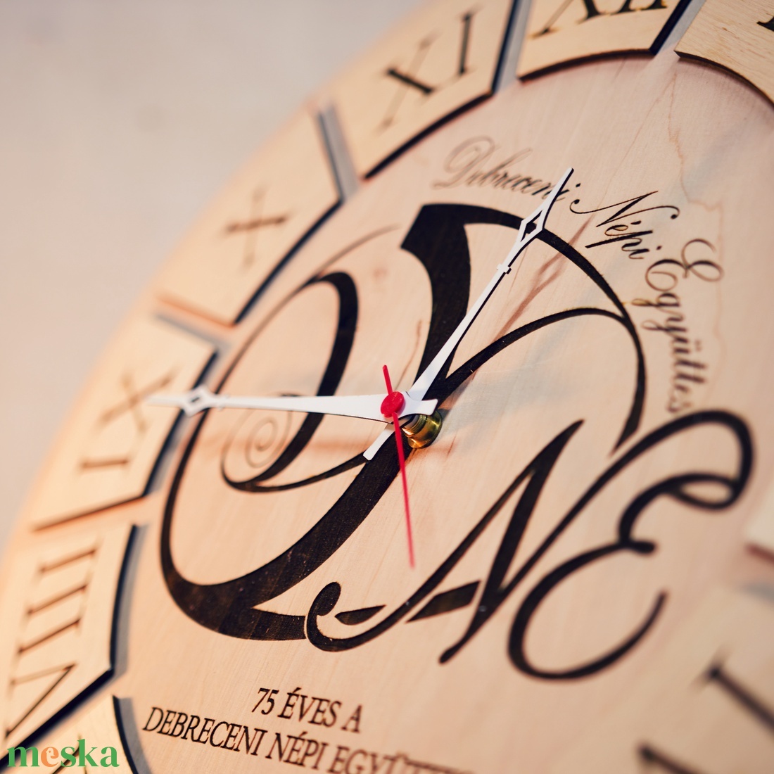 fali óra, egyedi felirattal, logóval, teljesen testreszabható. - otthon & életmód - dekoráció - fali és függő dekoráció - falióra & óra - Meska.hu