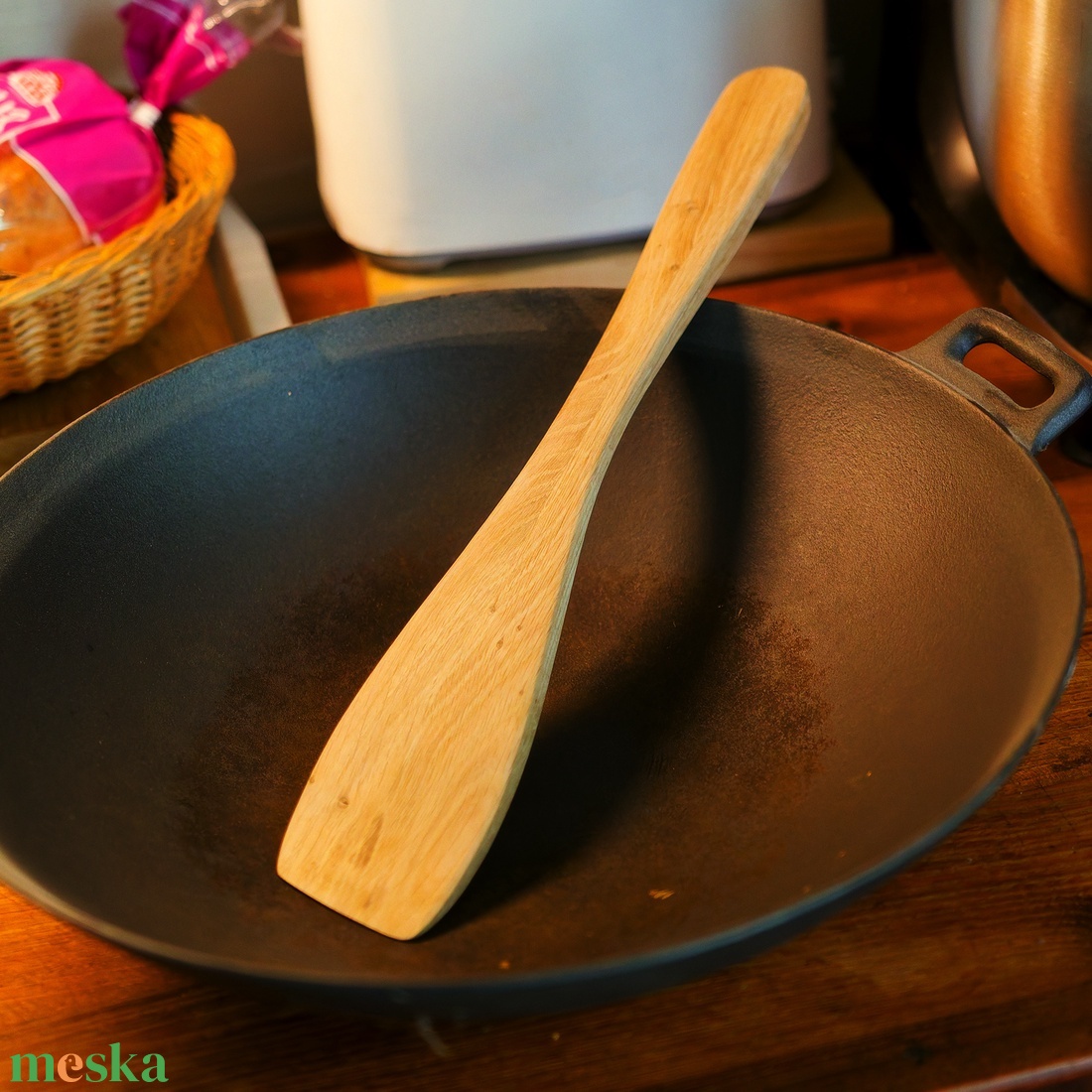 Fakanál, wok forgatólapát - otthon & életmód - konyhafelszerelés, tálalás - sütés, főzés - fakanál & fakanáltartó - Meska.hu