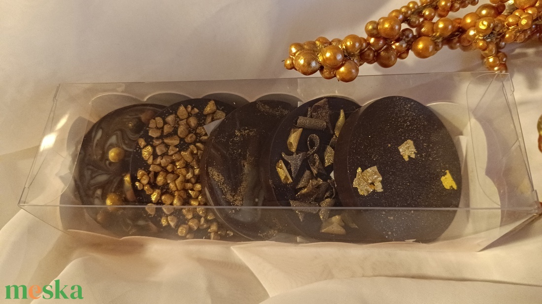 Gold chocolate tallér mini box - élelmiszer - édesség - Meska.hu Gold chocolate tallér mini box - élelmiszer - édesség - Meska.hu