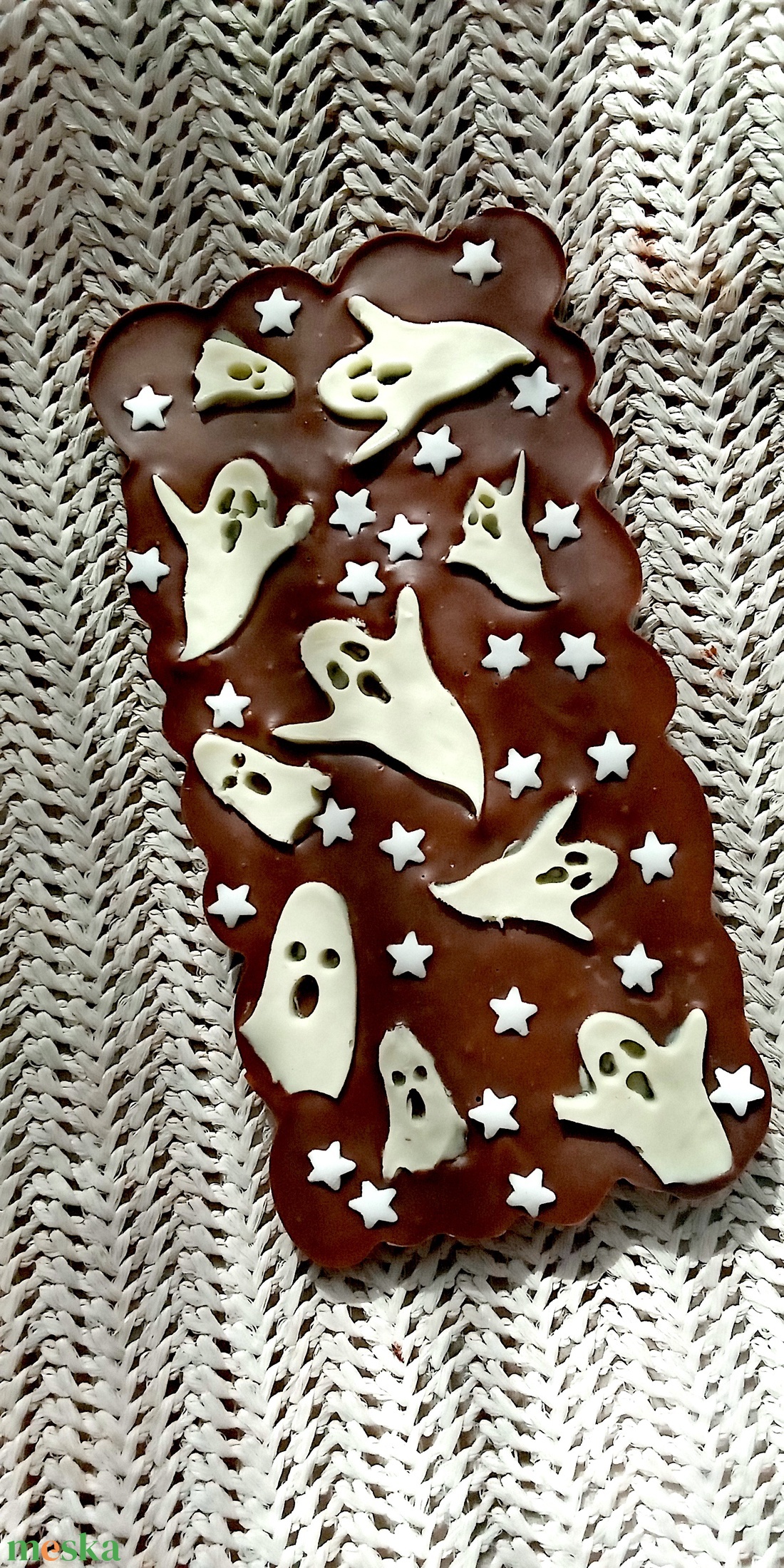 Halloween belga kézműves táblás étcsokoládé Szellemes - élelmiszer - édesség - Meska.hu Halloween belga kézműves táblás étcsokoládé Szellemes - élelmiszer - édesség - Meska.hu