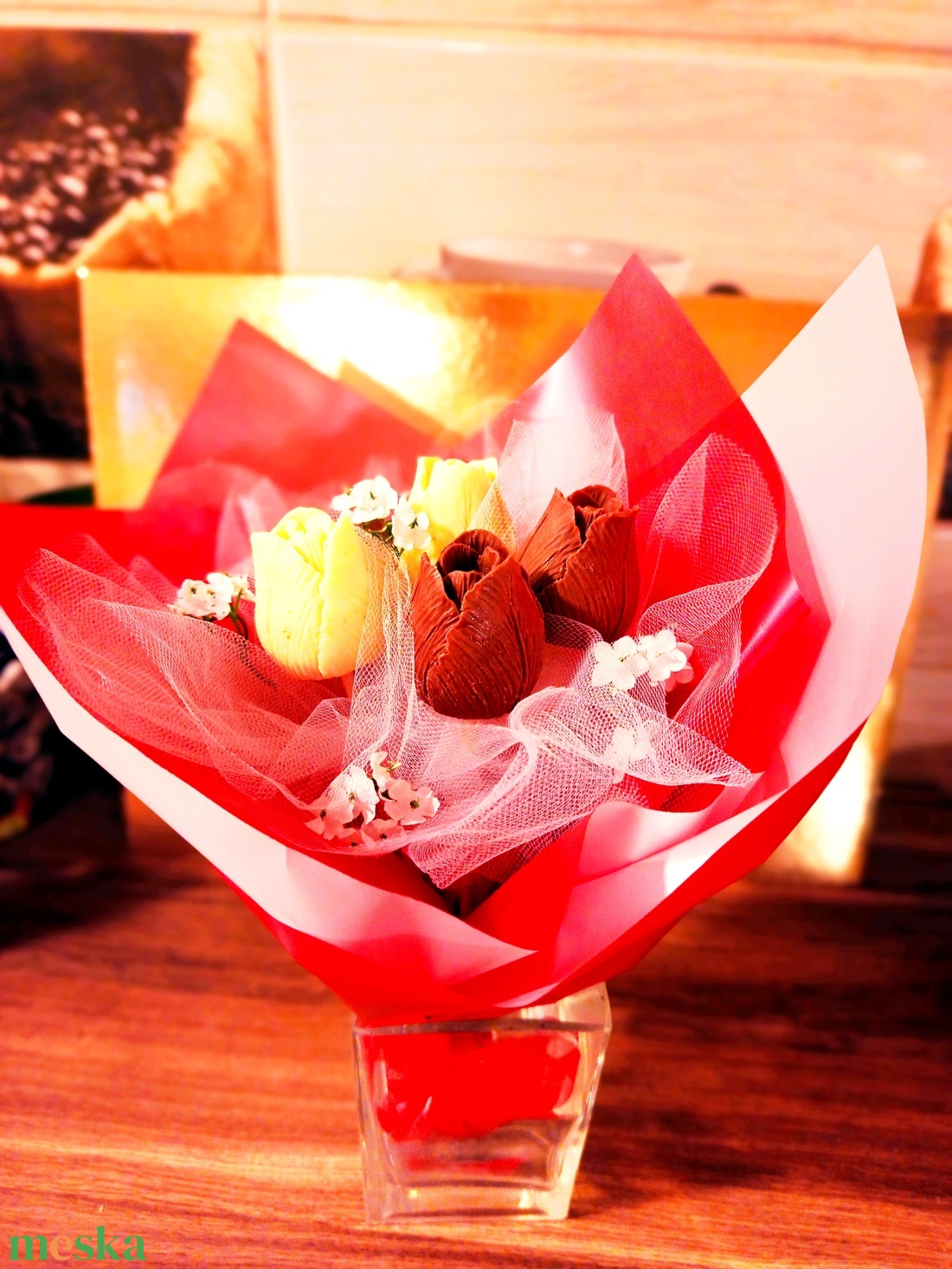 Belga Csokold virgcsokor tulipn, ehetőcsokor 5 szálas. - élelmiszer - édesség - Meska.hu Belga Csokold virgcsokor tulipn, ehetőcsokor 5 szálas. - élelmiszer - édesség - Meska.hu