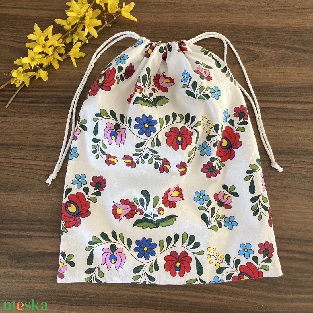 Kalocsai nagy méretű kenyeres zsák, pamutvászon frissentartó PUL béléssel - táska & tok - bevásárlás & shopper táska - kenyeres zsák - Meska.hu Kalocsai nagy méretű kenyeres zsák, pamutvászon frissentartó PUL béléssel - táska & tok - bevásárlás & shopper táska - kenyeres zsák - Meska.hu