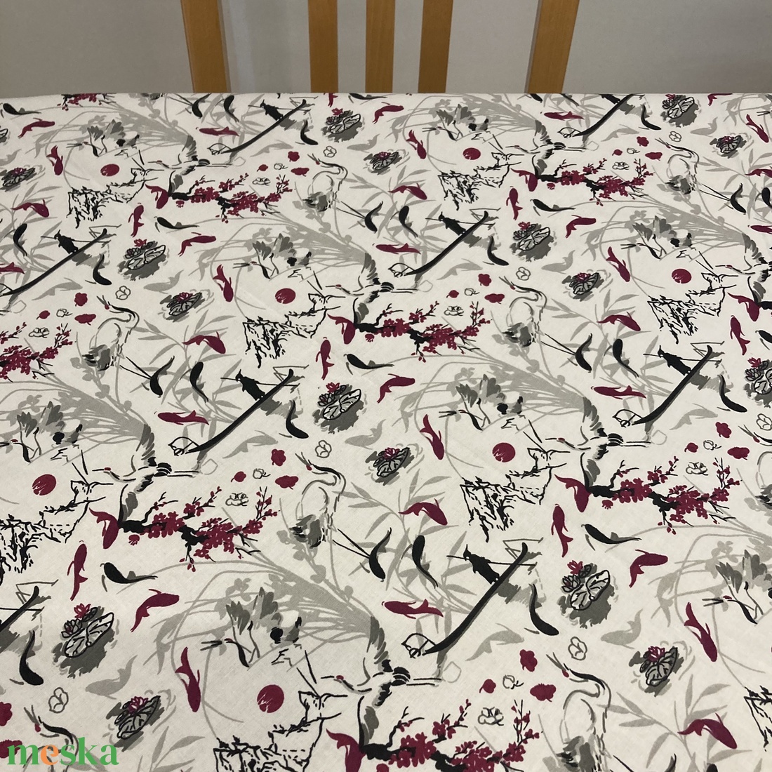 Japán mintás asztalterítő - 140 x 140 cm - otthon & életmód - konyhafelszerelés, tálalás - tálalás - terítő - Meska.hu Japán mintás asztalterítő - 140 x 140 cm - otthon & életmód - konyhafelszerelés, tálalás - tálalás - terítő - Meska.hu