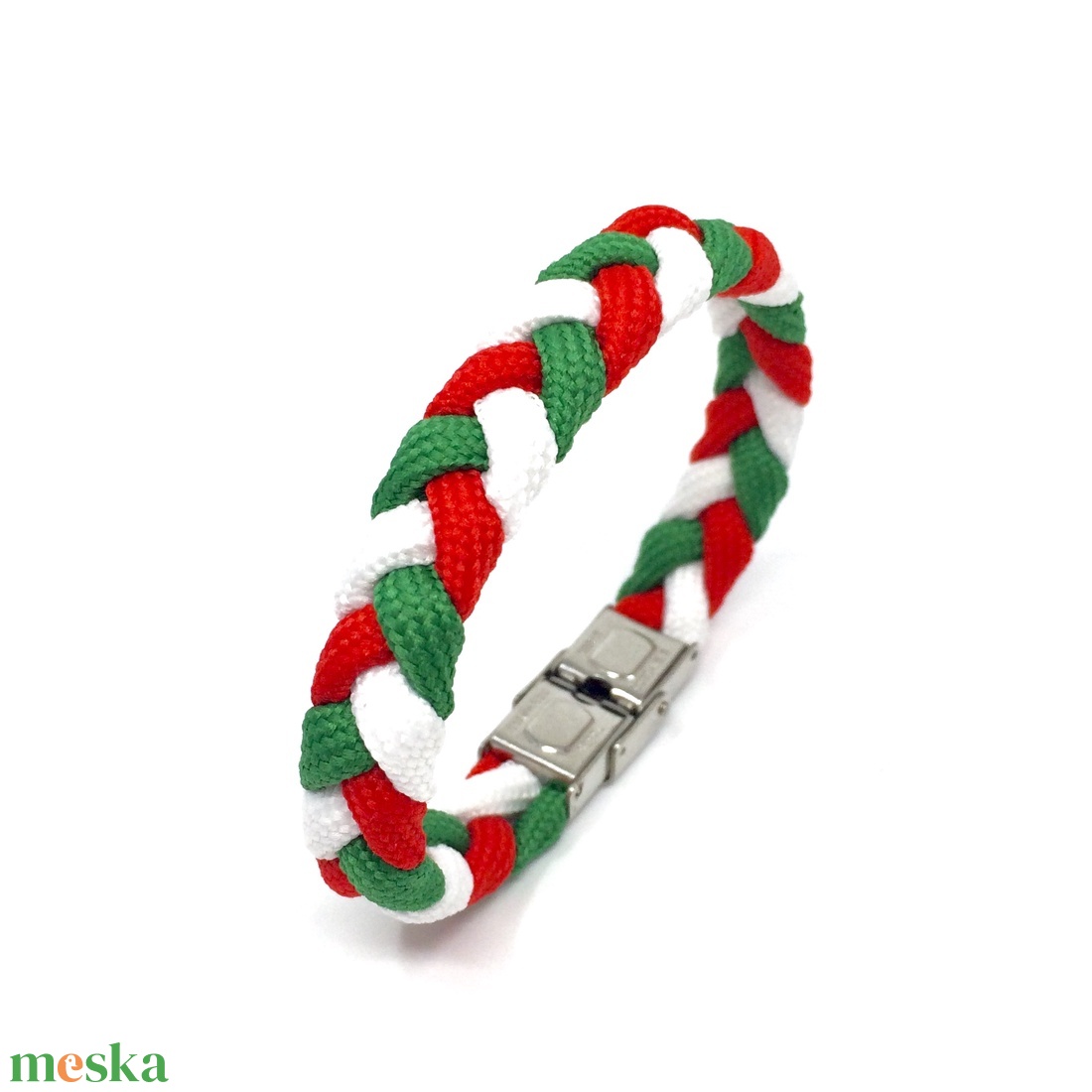 Piros fehér zöld paracord karkötő - magyar zászlós - ékszer - karkötő - fonott karkötő - Meska.hu Piros fehér zöld paracord karkötő - magyar zászlós - ékszer - karkötő - fonott karkötő - Meska.hu