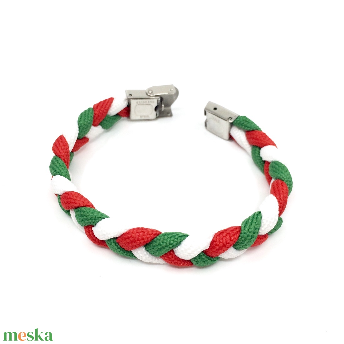 Piros fehér zöld paracord karkötő - magyar zászlós - ékszer - karkötő - fonott karkötő - Meska.hu Piros fehér zöld paracord karkötő - magyar zászlós - ékszer - karkötő - fonott karkötő - Meska.hu