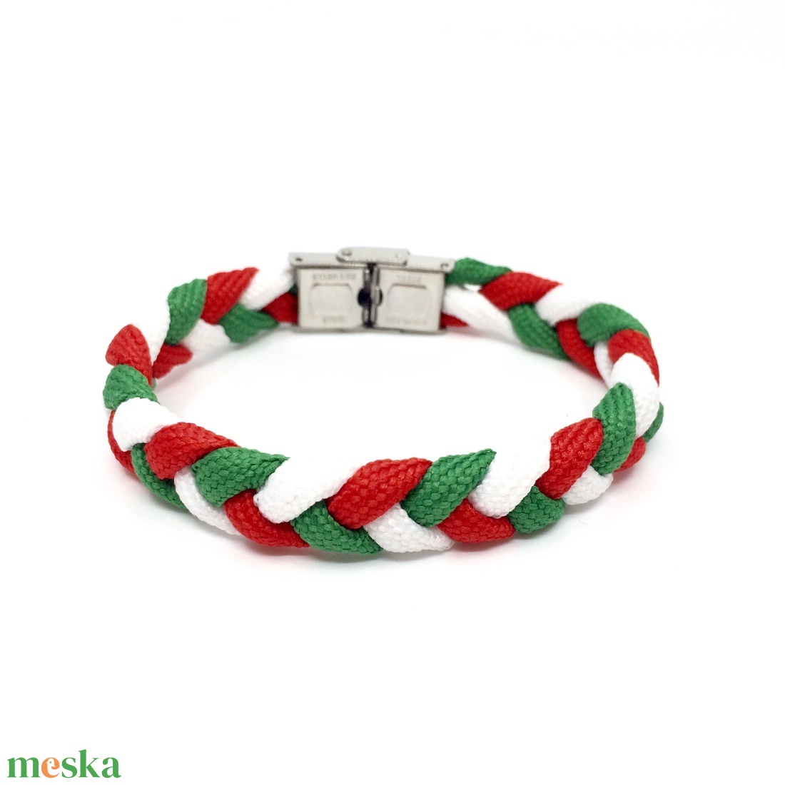 Piros fehér zöld paracord karkötő - magyar zászlós - ékszer - karkötő - fonott karkötő - Meska.hu Piros fehér zöld paracord karkötő - magyar zászlós - ékszer - karkötő - fonott karkötő - Meska.hu