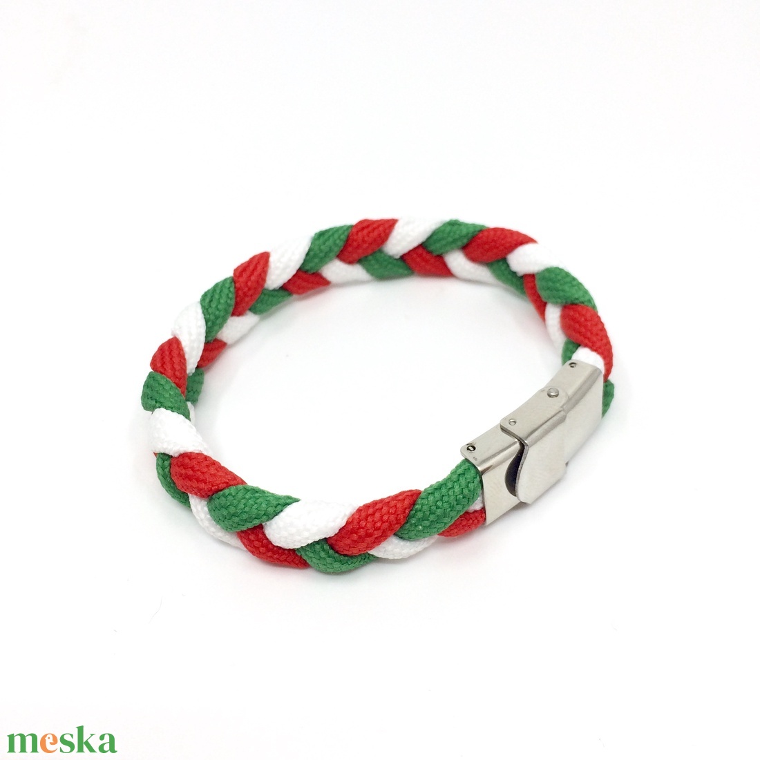 Piros fehér zöld paracord karkötő - magyar zászlós - ékszer - karkötő - fonott karkötő - Meska.hu Piros fehér zöld paracord karkötő - magyar zászlós - ékszer - karkötő - fonott karkötő - Meska.hu