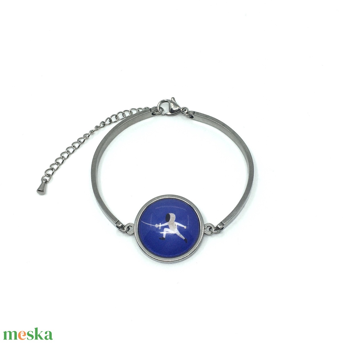 Vívás, vívó szurkolói nemesacél karperec - ékszer - karkötő - karperec - Meska.hu