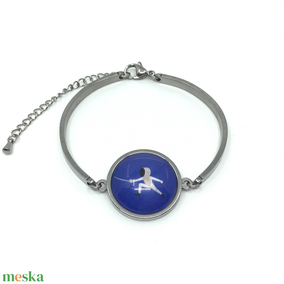 Vívás, vívó szurkolói nemesacél karperec - ékszer - karkötő - karperec - Meska.hu