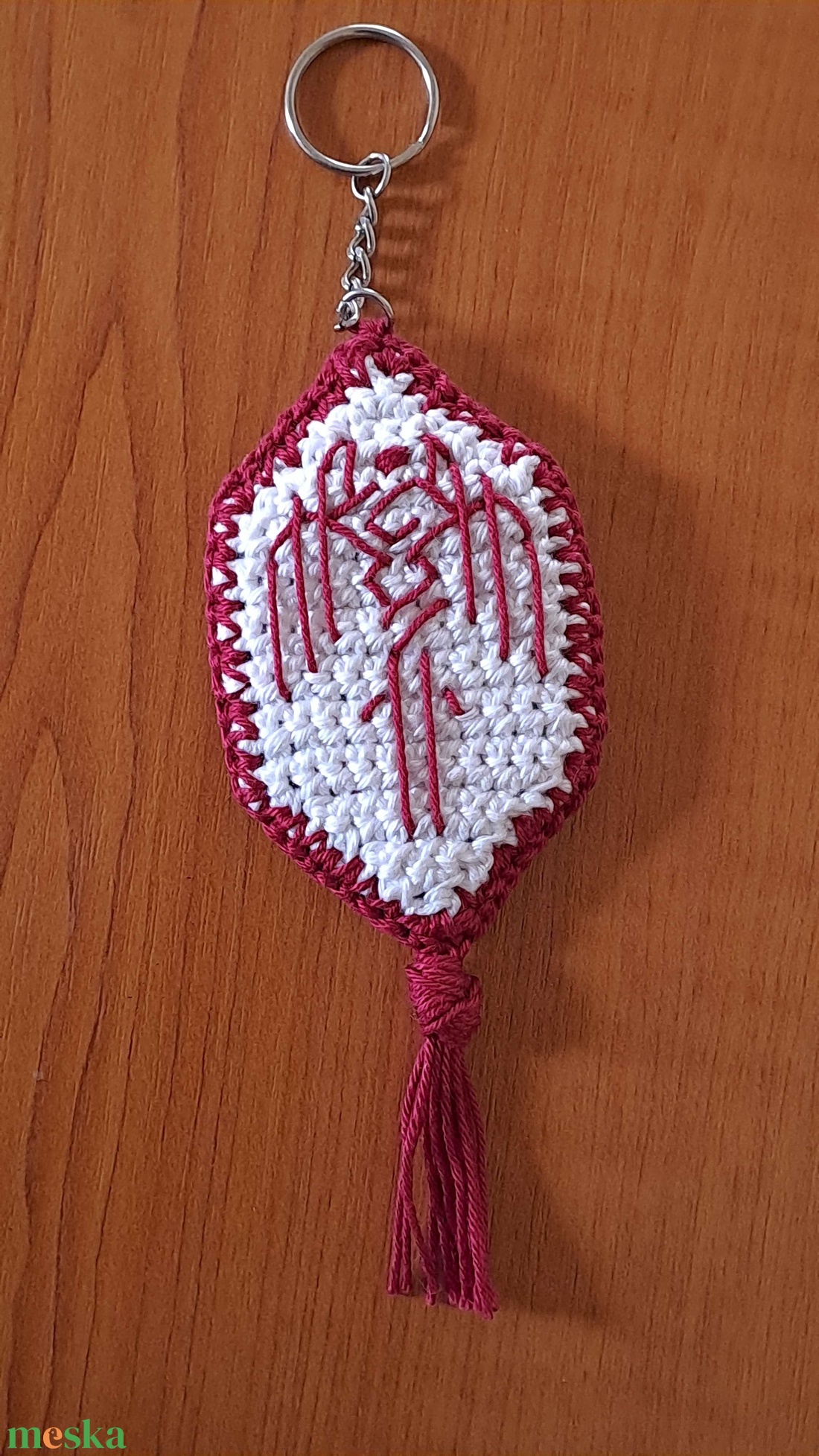 Horgolt kulcstartó (inspiráció: Dragon Age 2) - táska & tok - kulcstartó & táskadísz - kulcstartó - Meska.hu