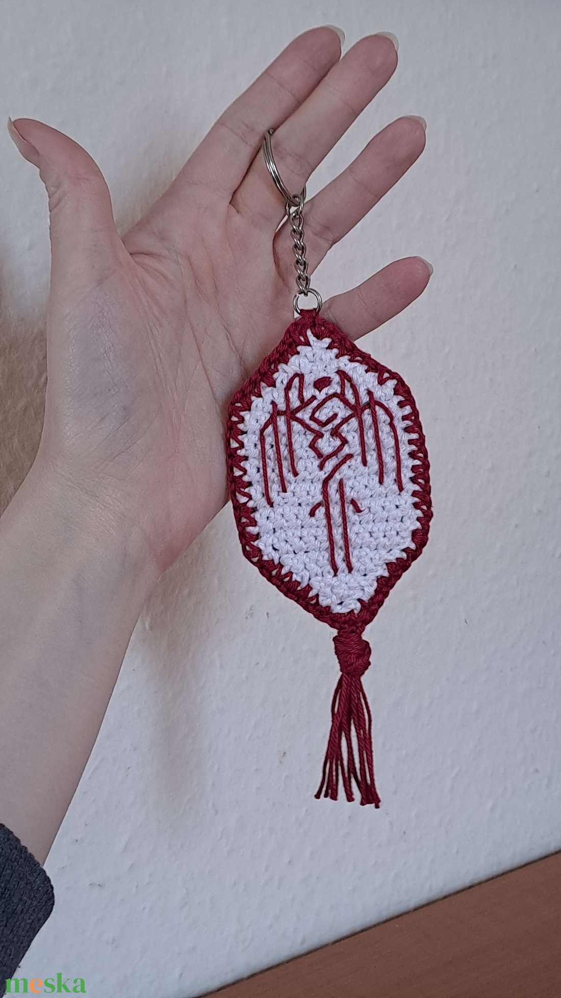 Horgolt kulcstartó (inspiráció: Dragon Age 2) - táska & tok - kulcstartó & táskadísz - kulcstartó - Meska.hu