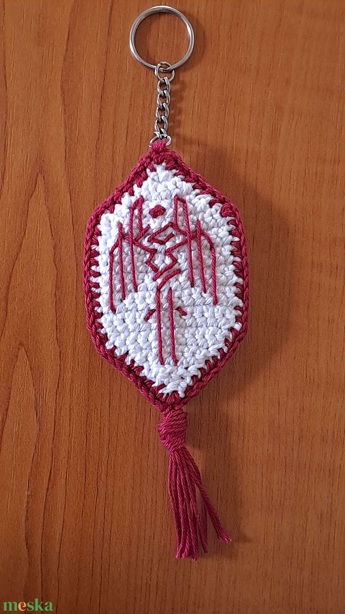 Horgolt kulcstartó (inspiráció: Dragon Age 2) - táska & tok - kulcstartó & táskadísz - kulcstartó - Meska.hu