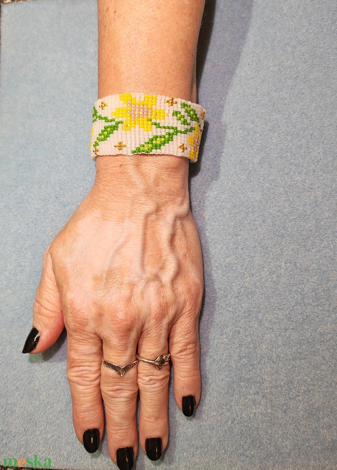 Handmade karkötő - 02 - ékszer - karkötő - gyöngyös karkötő - Meska.hu