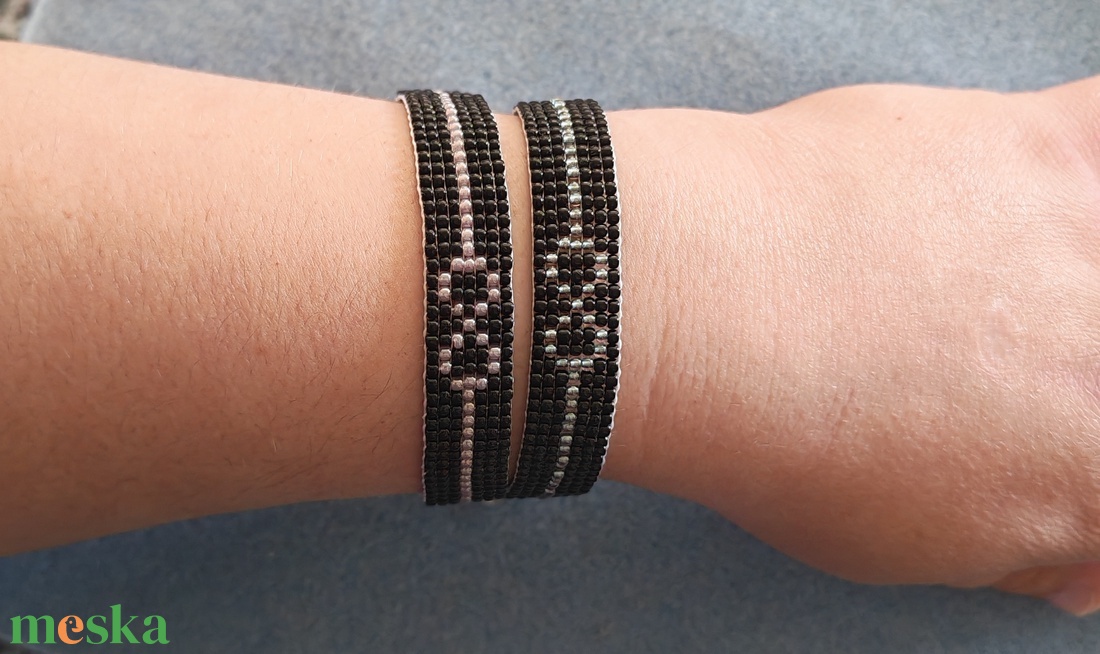 Handmade karkötő - páros  - ékszer - karkötő - gyöngyös karkötő - Meska.hu