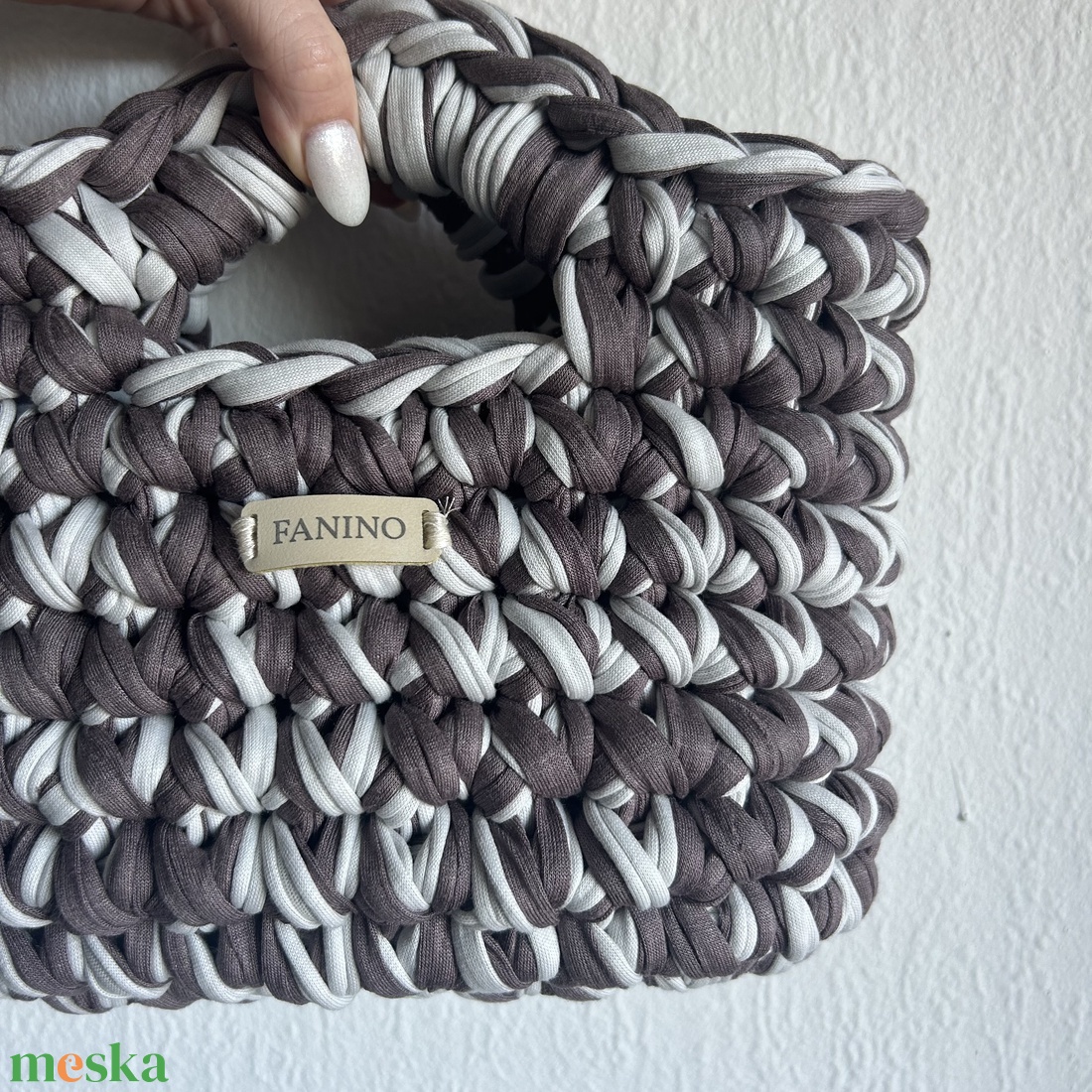 FANINO kézitáska - szürke - táska & tok - kézitáska & válltáska - válltáska - Meska.hu