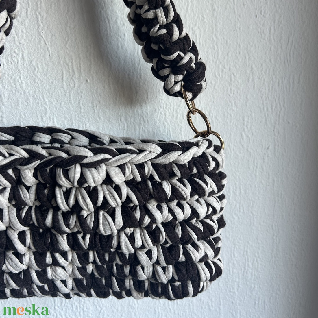 FANINO válltáska - barna és krémszínű  - táska & tok - kézitáska & válltáska - válltáska - Meska.hu