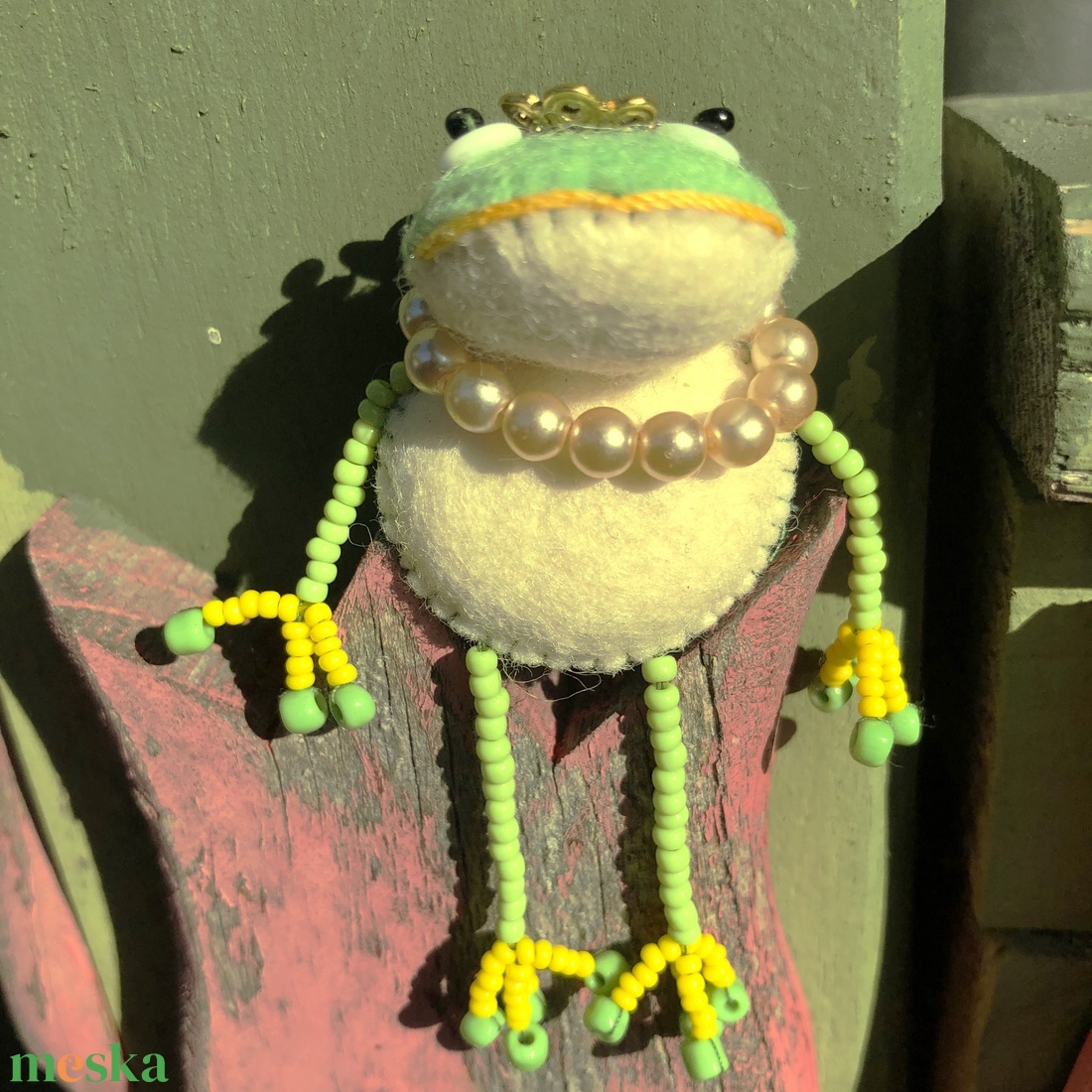 Békakirály, békakirálynő - játék & sport - plüssállat & játékfigura - béka - Meska.hu