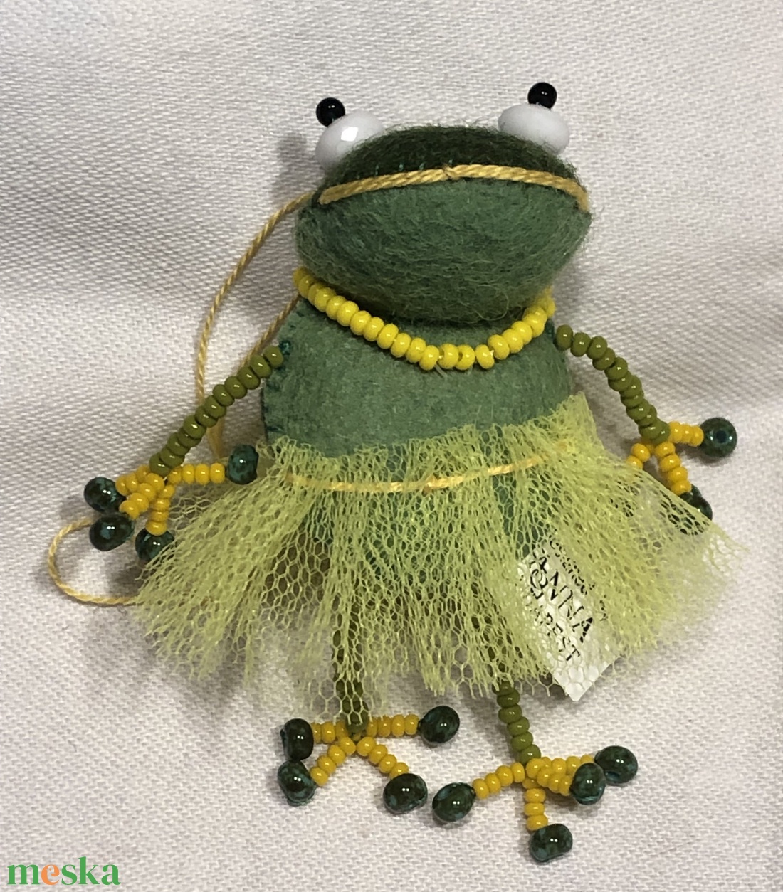 Balerina béka - játék & sport - plüssállat & játékfigura - béka - Meska.hu