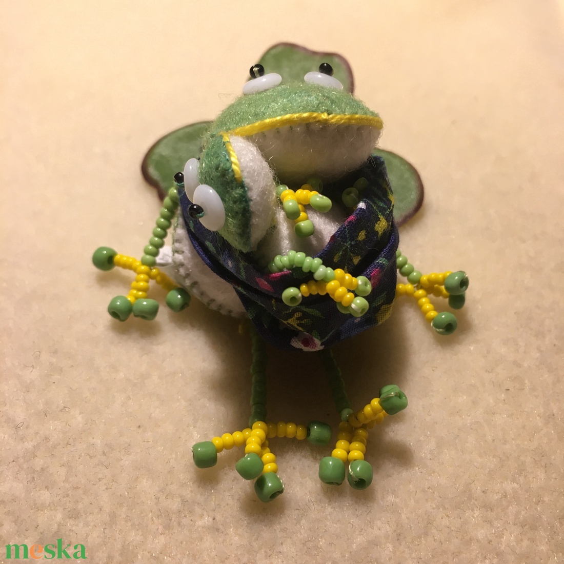Mama-Baba béka - táska & tok - kulcstartó & táskadísz - táskadísz - Meska.hu