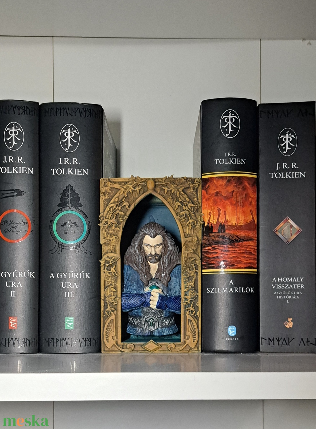 Gyűrűk Ura/Hobbit Tölgypajzsos Thorin könyvkuckó, könyvtámasz/figura - otthon & életmód - dekoráció - asztal és polc dekoráció - könyvtámasz - Meska.hu