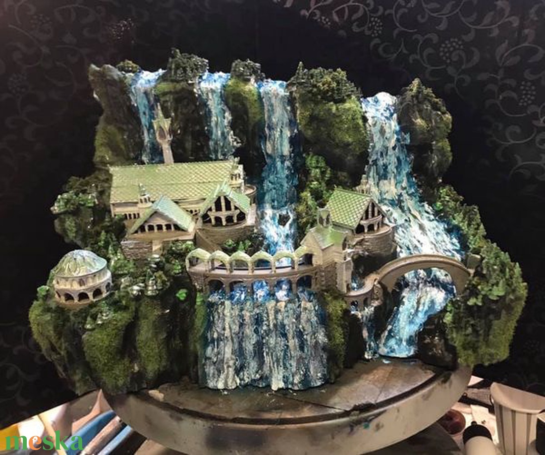 Gyűrűk Ura Hobbit Rivendell Völgyzugoly könyvtámasz, asztaldísz - otthon & életmód - dekoráció - asztal és polc dekoráció - könyvtámasz - Meska.hu