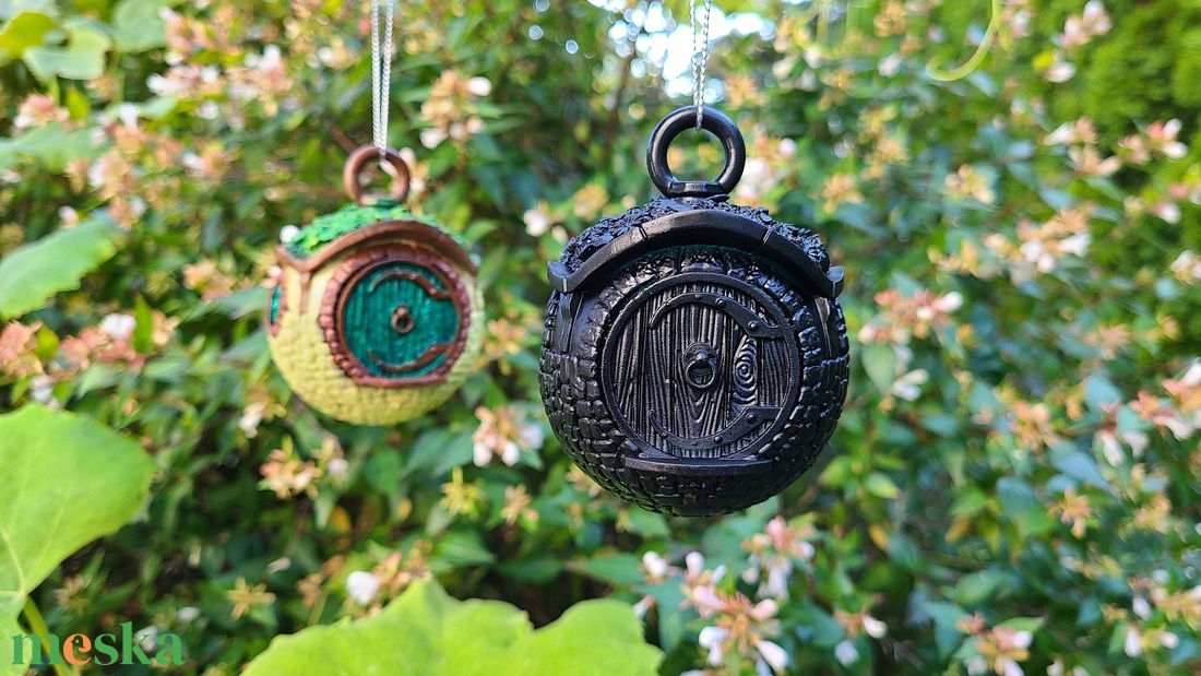 Gyűrűk Ura Hobbit házikó dísz, karácsonyfadísz - karácsony - karácsonyi lakásdekoráció - karácsonyfadíszek - Meska.hu