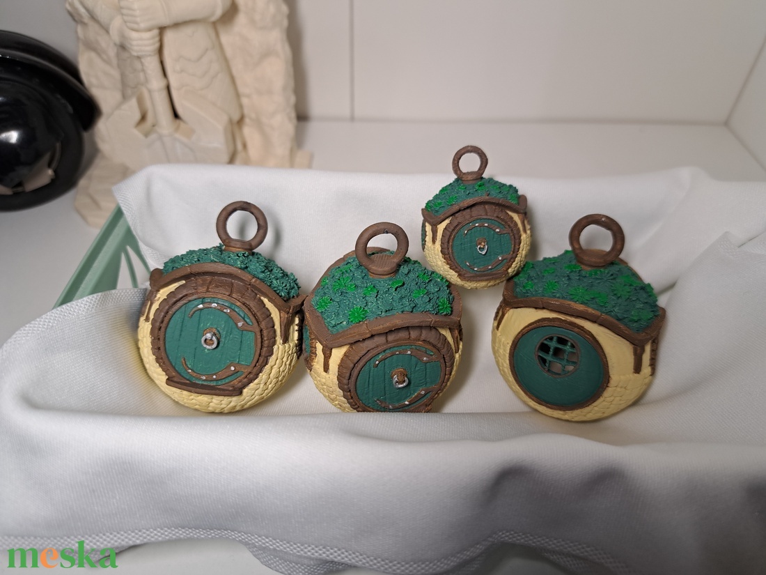 Gyűrűk Ura Hobbit házikó dísz, karácsonyfadísz - karácsony - karácsonyi lakásdekoráció - karácsonyfadíszek - Meska.hu