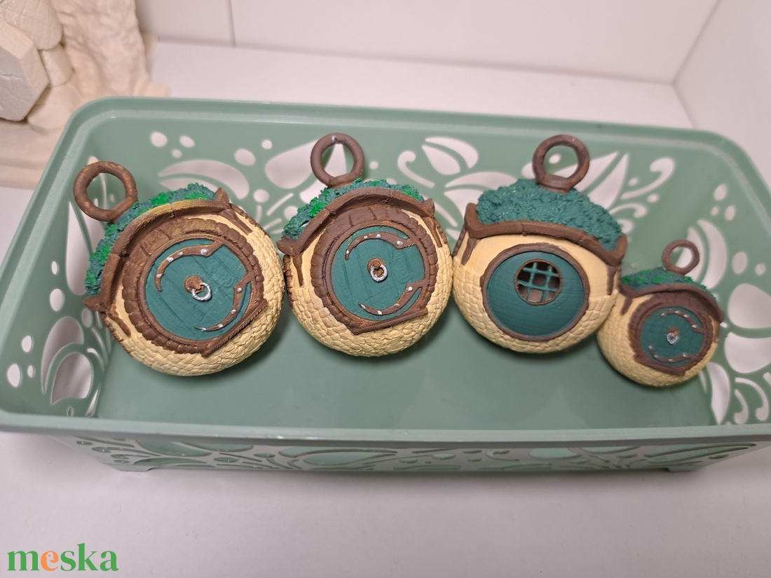 Gyűrűk Ura Hobbit házikó dísz, karácsonyfadísz - karácsony - karácsonyi lakásdekoráció - karácsonyfadíszek - Meska.hu