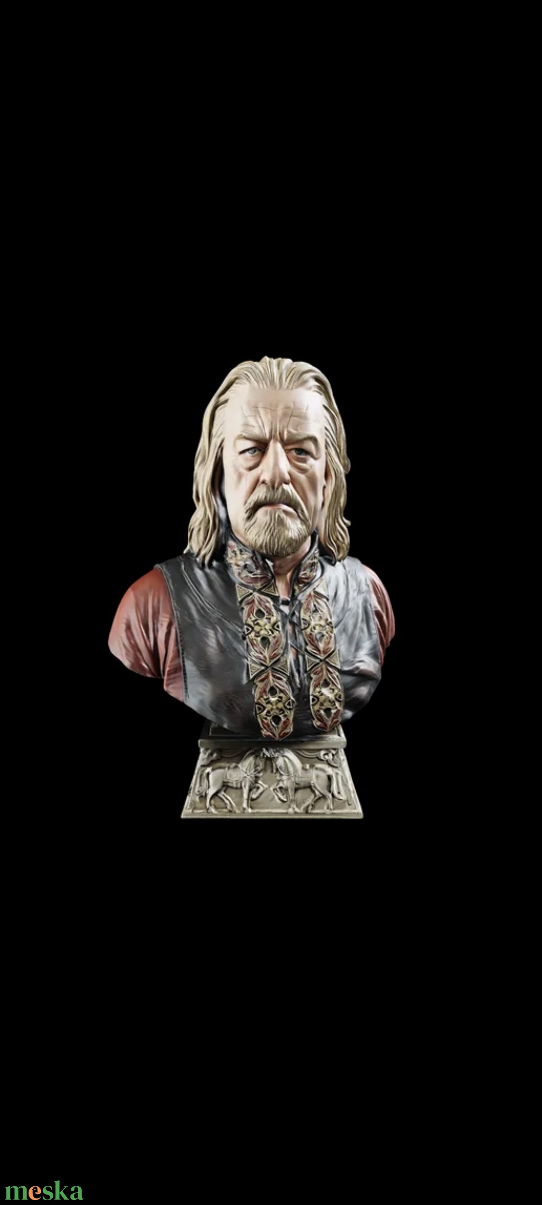 Gyűrűk Ura Theoden király mellszobor - otthon & életmód - dekoráció - asztal és polc dekoráció - könyvszobor - Meska.hu