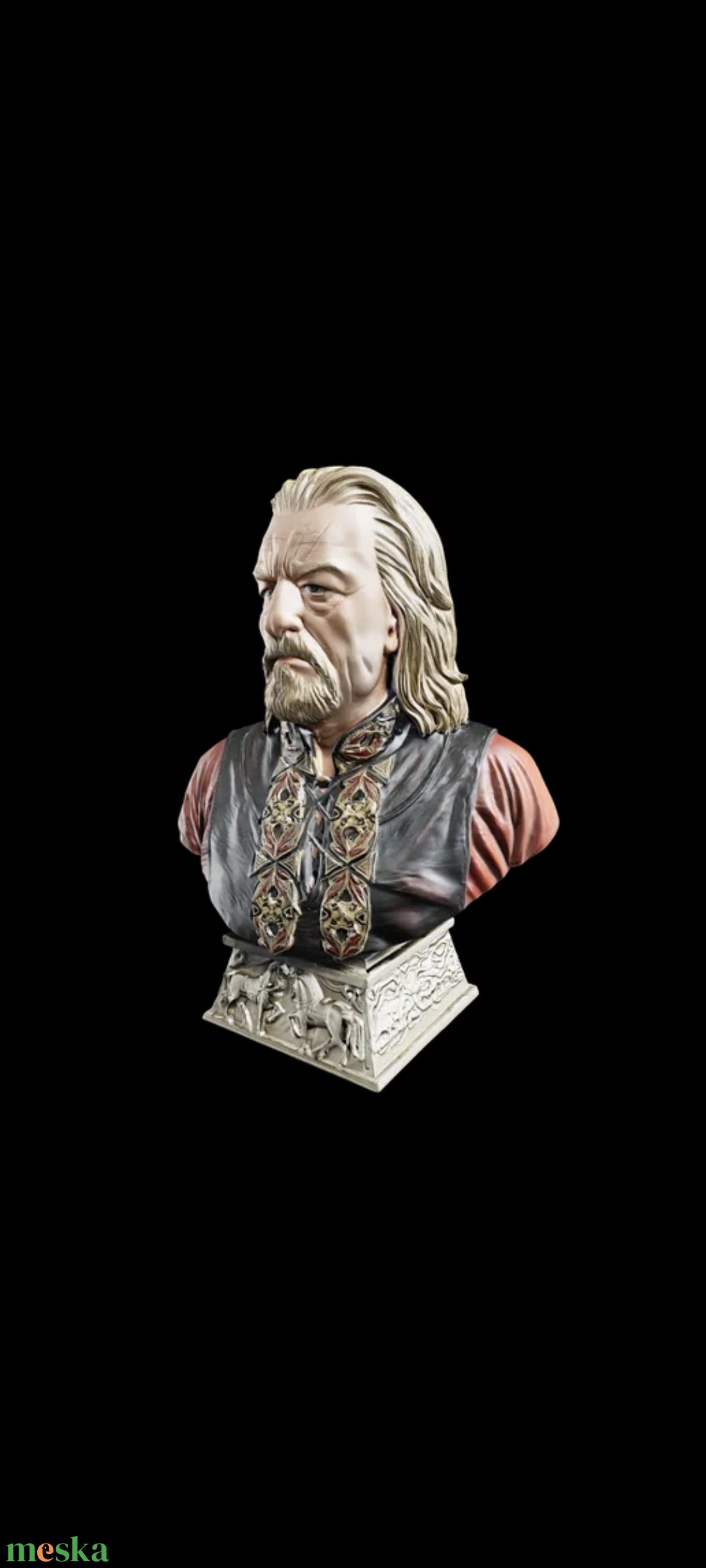 Gyűrűk Ura Theoden király mellszobor - otthon & életmód - dekoráció - asztal és polc dekoráció - könyvszobor - Meska.hu