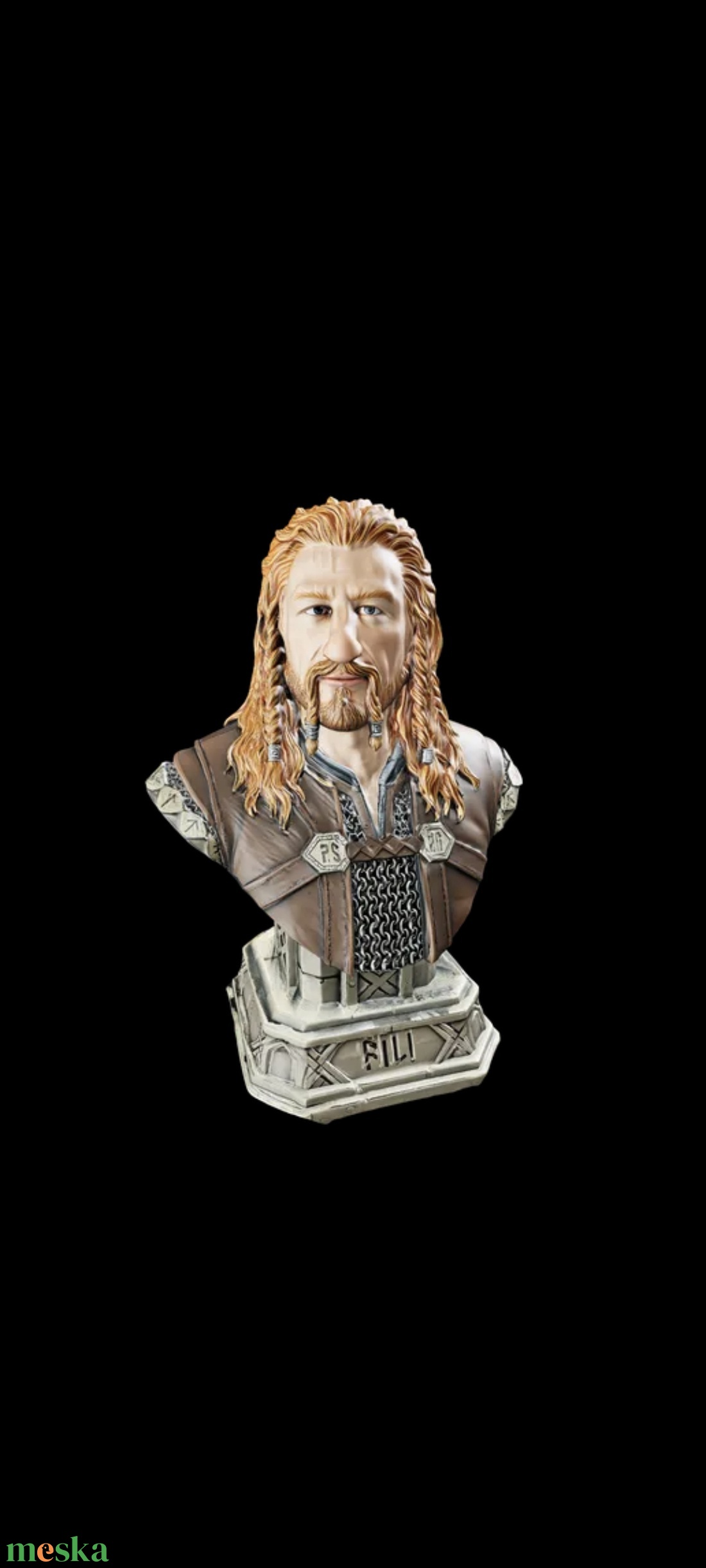 Gyűrűk Ura Hobbit Fili a törp mellszobor - otthon & életmód - dekoráció - asztal és polc dekoráció - könyvszobor - Meska.hu