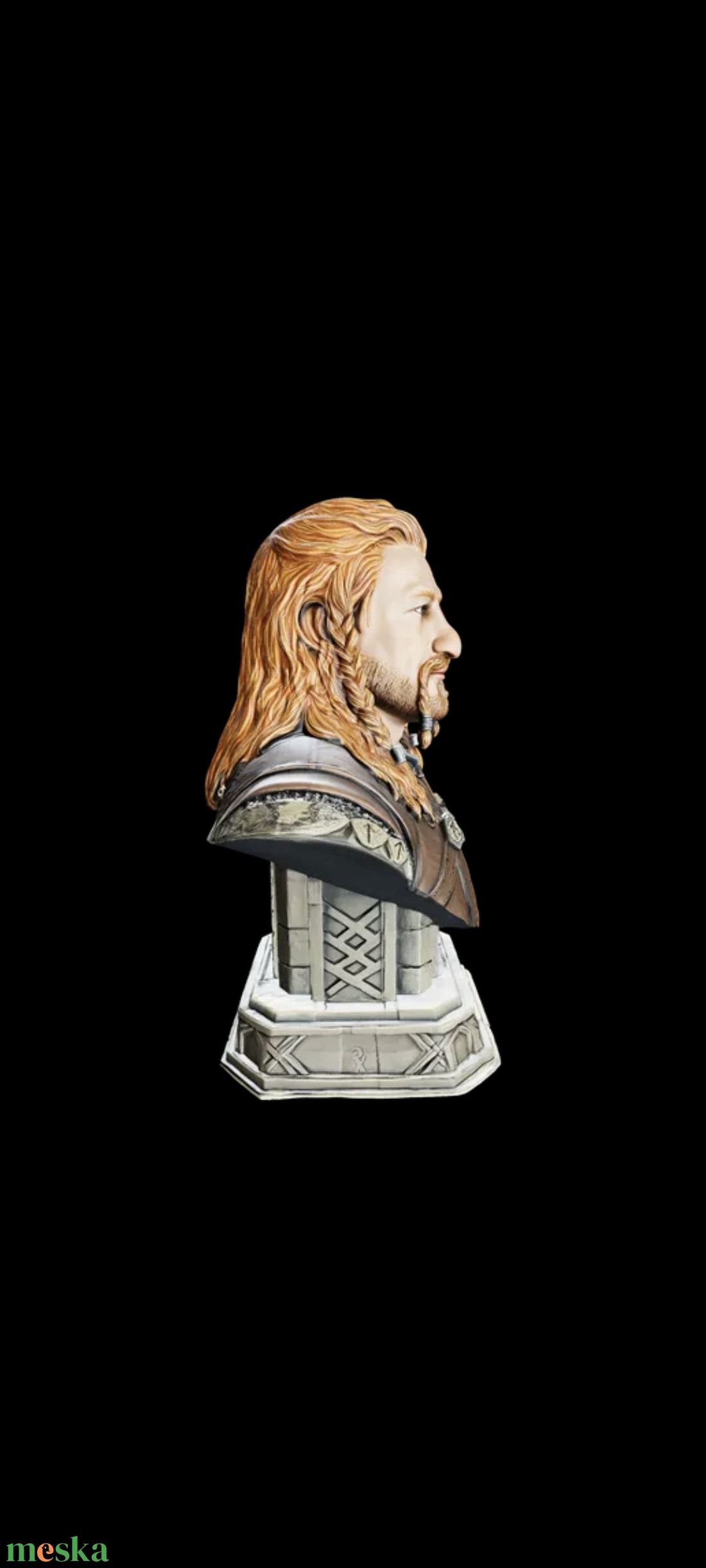 Gyűrűk Ura Hobbit Fili a törp mellszobor - otthon & életmód - dekoráció - asztal és polc dekoráció - könyvszobor - Meska.hu