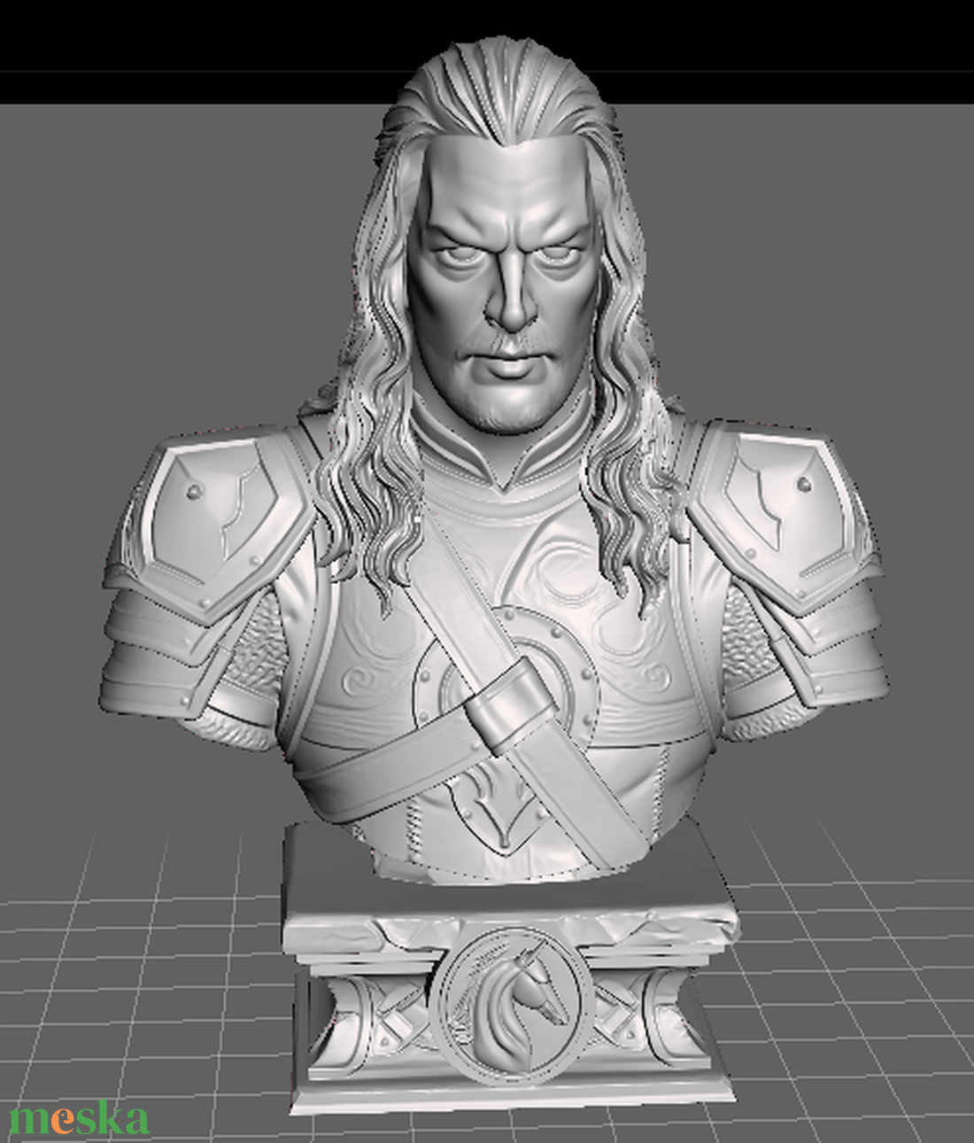 Gyűrűk Ura Hobbit Eomer mellszobor - otthon & életmód - dekoráció - asztal és polc dekoráció - könyvszobor - Meska.hu