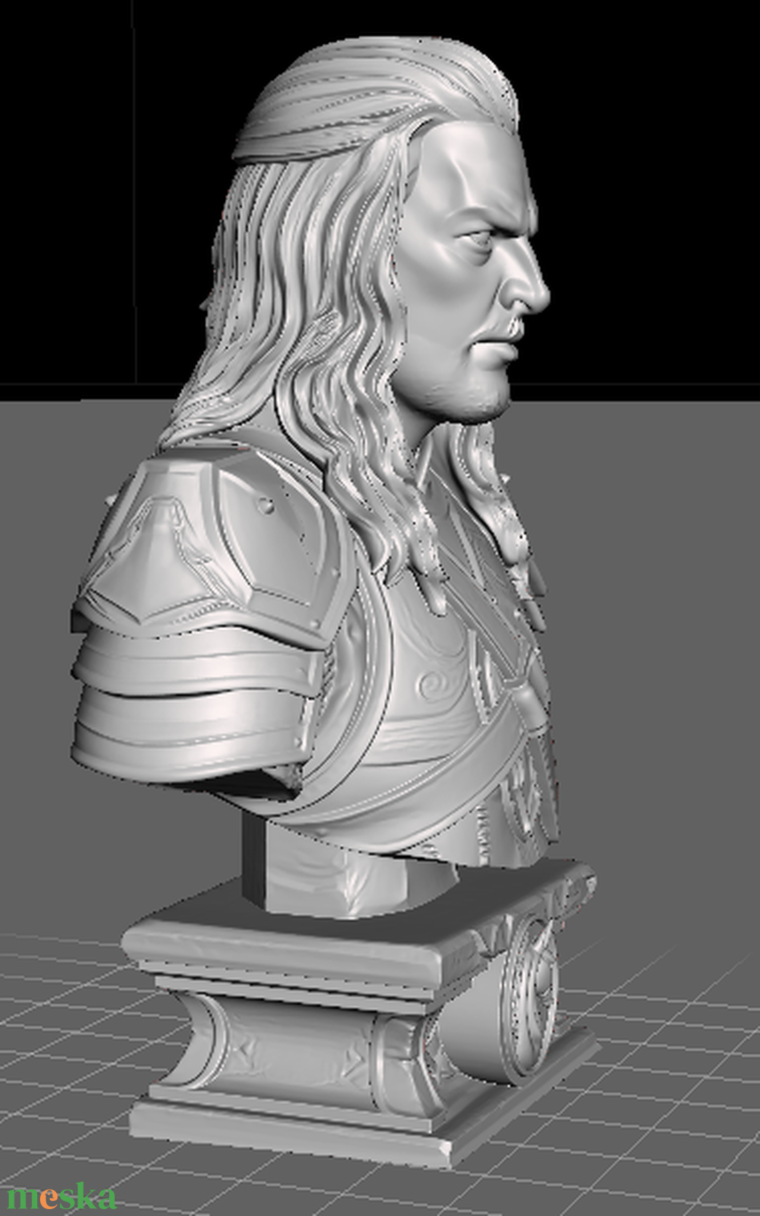 Gyűrűk Ura Hobbit Eomer mellszobor - otthon & életmód - dekoráció - asztal és polc dekoráció - könyvszobor - Meska.hu